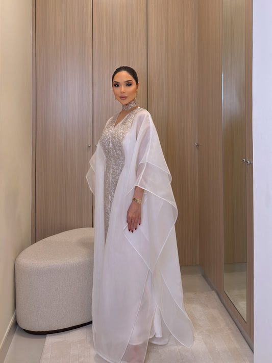 Ivory Whisper Kaftan Set