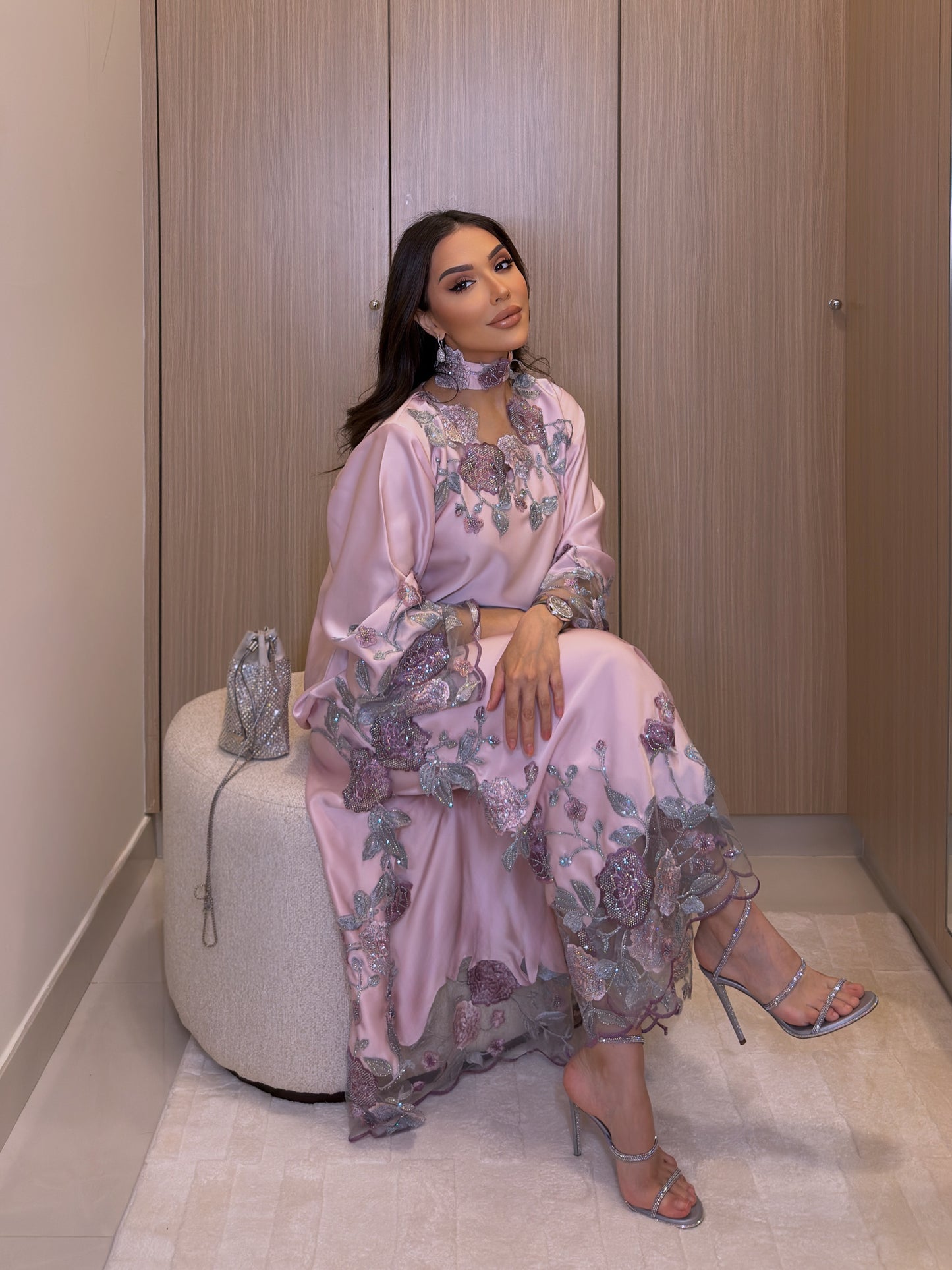 DROP 02: Blush Garden Bisht Set