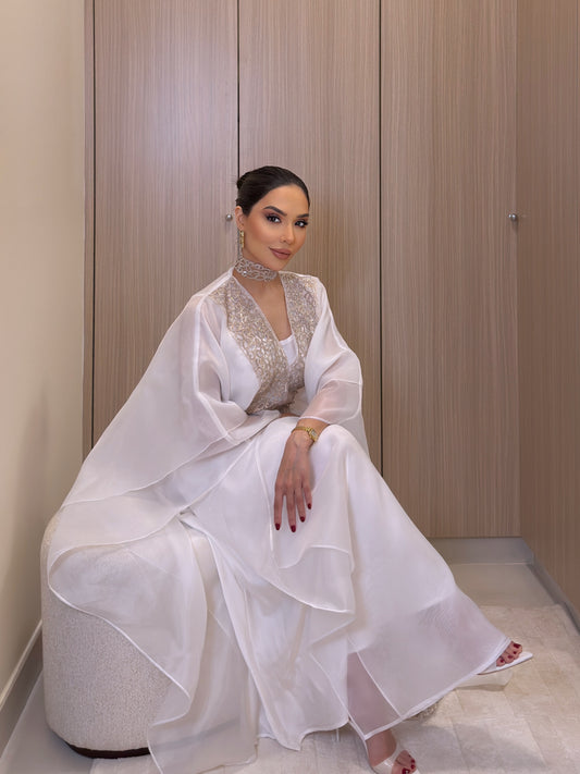Ivory Whisper Kaftan Set