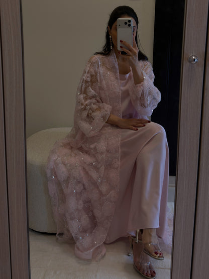 DROP 01: Blush Petal Bisht Set