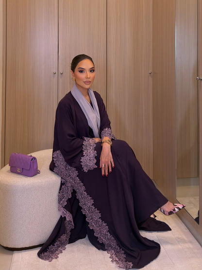 Amethyst Grace 2-Piece Abaya Set