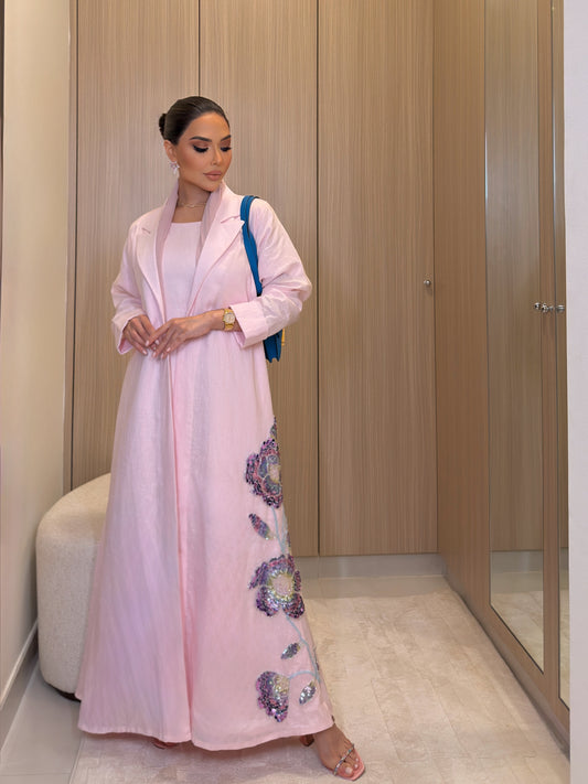 Dahlia Linen Abaya Set