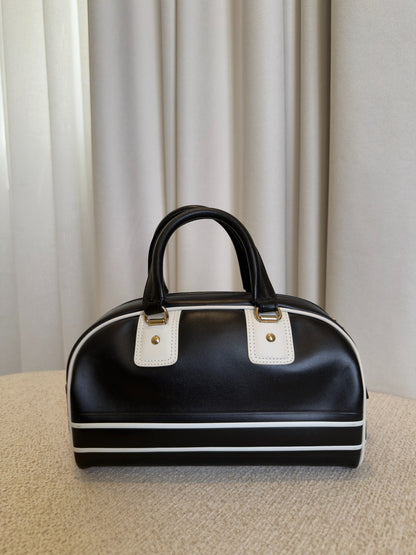 Dior Small Dior Vibe black and white calfskin back view