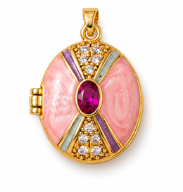 Pink Locket Journal Charm