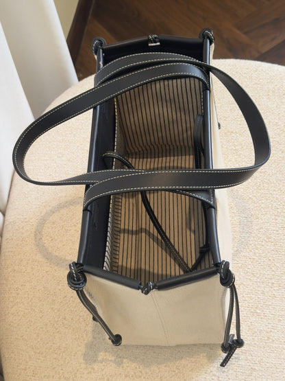 Loewe Small Cushion tote top interior view