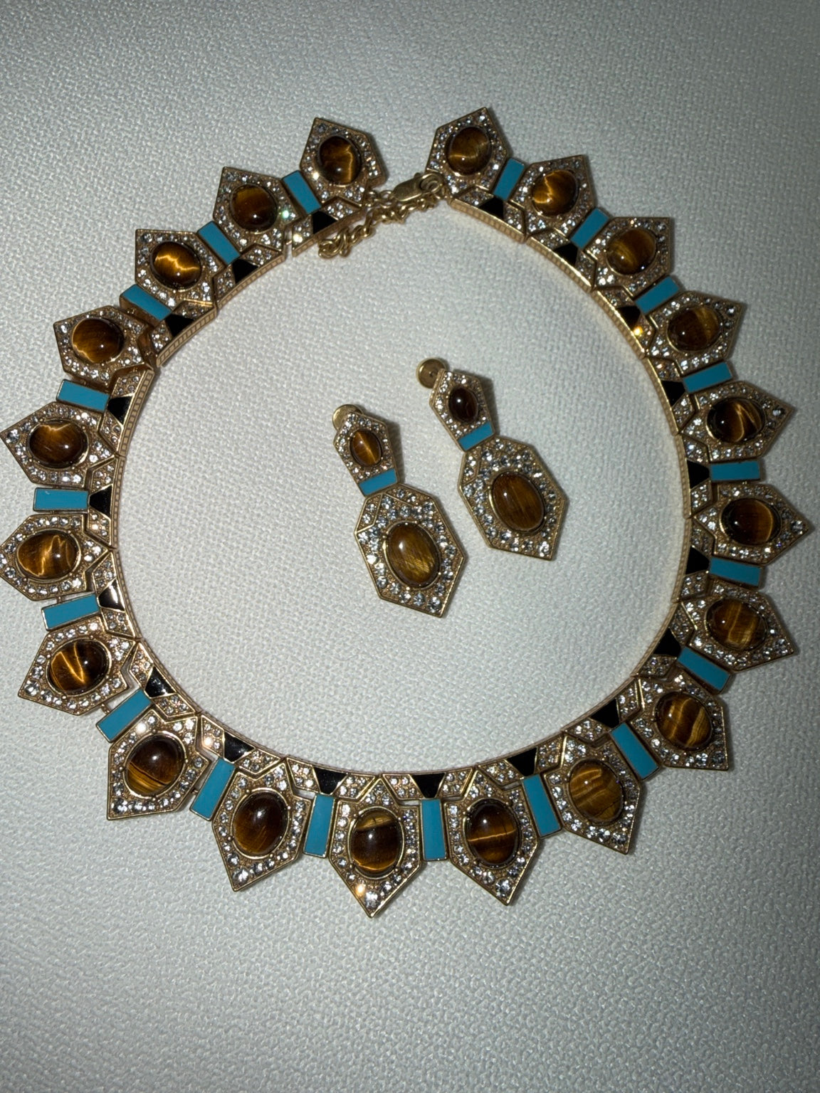 Tiger Eye Dream necklace and matching earrings