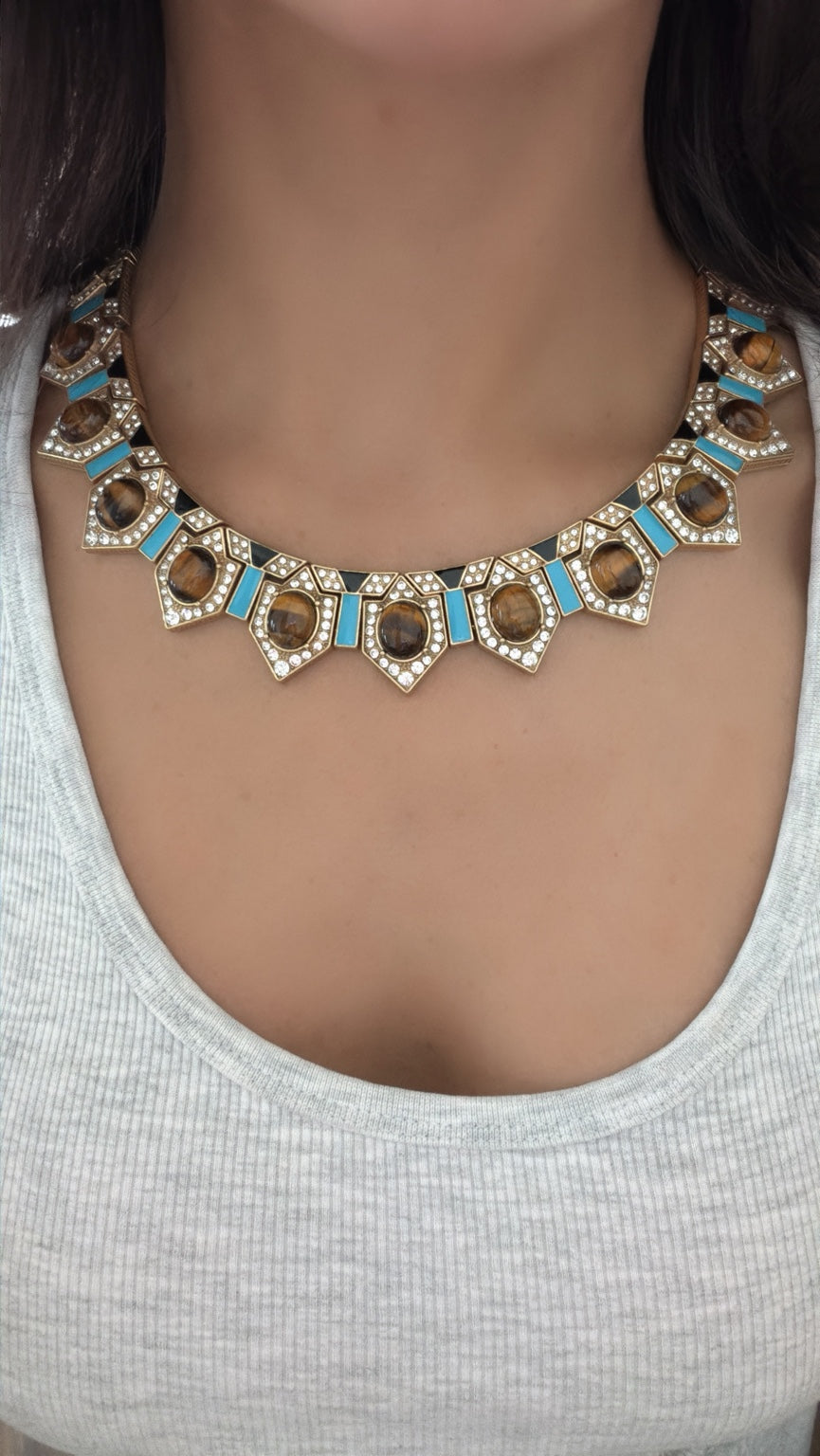 Tiger Eye Dream necklace detail